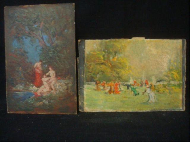 NISBET, Robert. 2 O/Bs Women Bathing