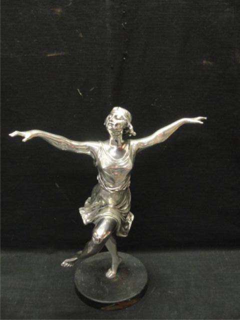 Bronze Ballerina on Marble Base.