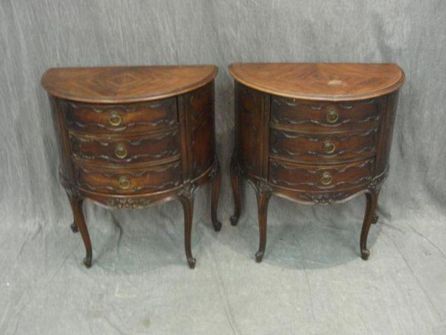 Pair of Louis XV Style Demilune bd219