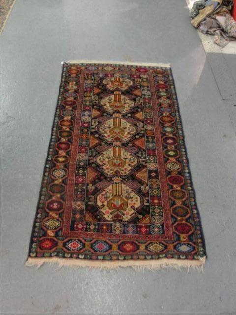 Handmade Throw Rug From a White bd226