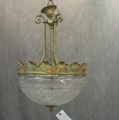 Gilt Metal and Glass Dome Form bd239