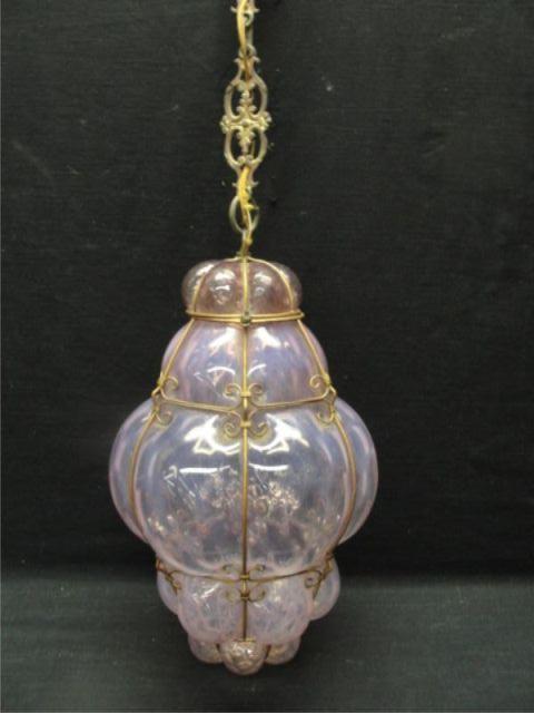 Midcentury Murano Glass Chandelier  bd23d