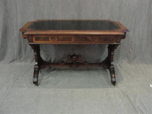 Victorian Partners Desk with Heads bd246
