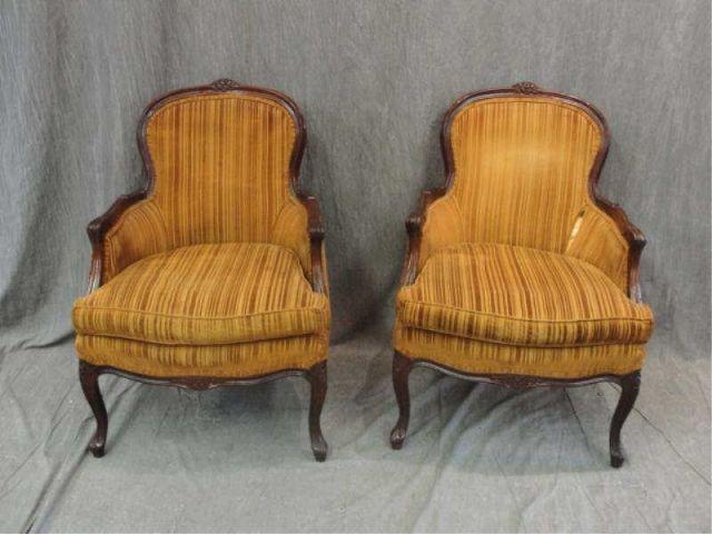 Pair of Louis XV Style Upholstered bd249