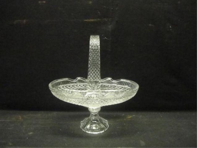 Cut Glass Basket From a Larchmont bd261