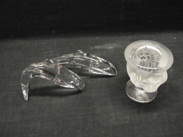 2 Pieces of Baccarat 1 Lalique bd265