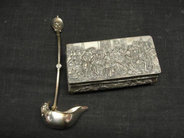 Sterling Ladle & along with an 800 Silver