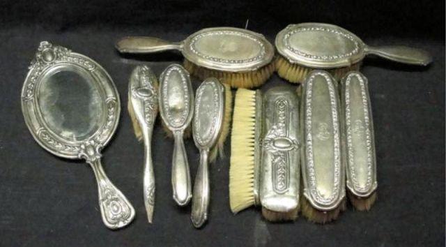 Sterling. 8 Piece Vanity Set. From