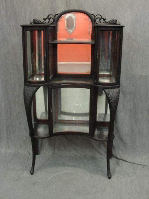 Victorian Mirrored Back Etagere