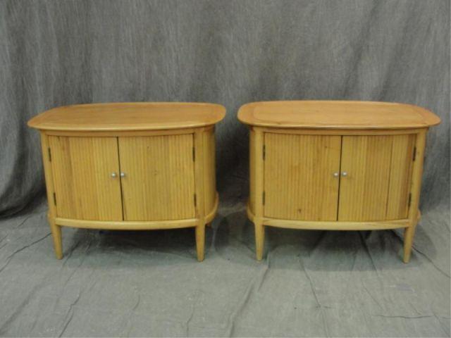 Pair of Midcentury 2 Door End Tables  bd2e7