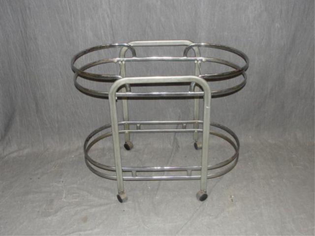 Art Deco Tea Cart. 1 glass, as is. From