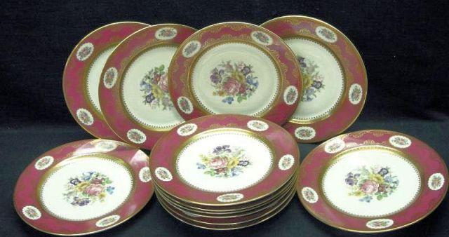 12 Bavarian Haviland Porcelain Dinner