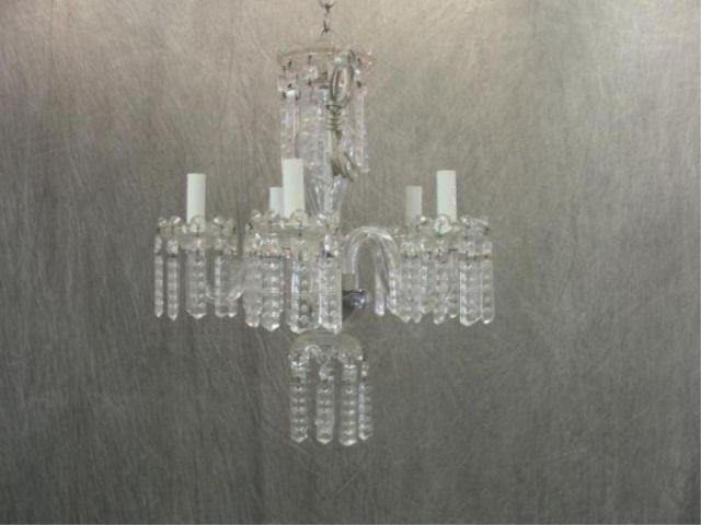 5 Arm Crystal Chandelier with Elongated bd30e
