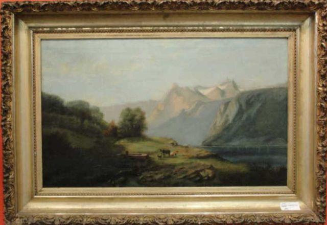 Continental Oil on Canvas of Alpine bd906