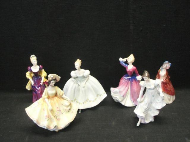 ROYAL DOULTON. 6 Figurines. Ladies