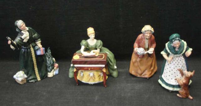 ROYAL DOULTON. 4 Female Figurines.