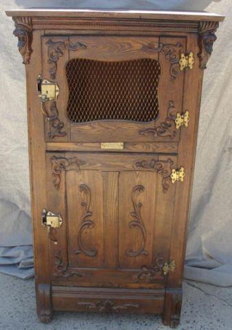 Victorian Oak Raised Panel and Carved