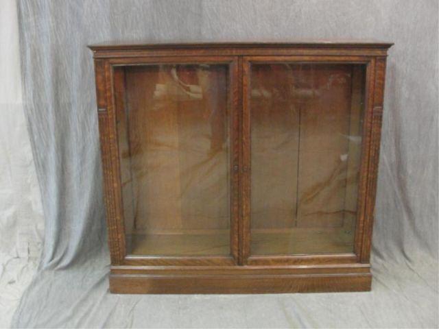 Victorian Oak 2 Door Bookcase with bd93e