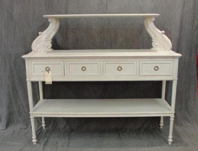 Louis XVI Style White Painted Etagere bd99c