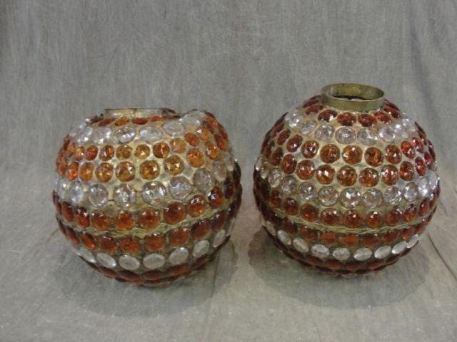 Pair of Globe Form Tiffany Style bd9ac