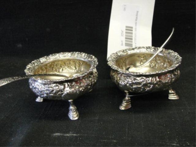 STERLING. Pair of TIFFANY Salts with