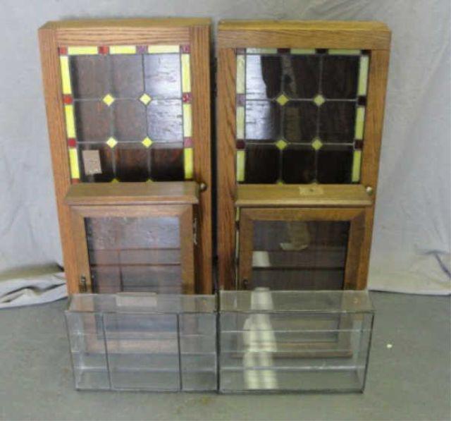 6 Custom Made Toby Display Cases.