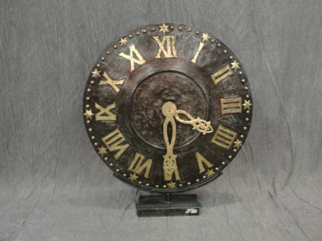 Metal Gilt Decorated Faux Clock.