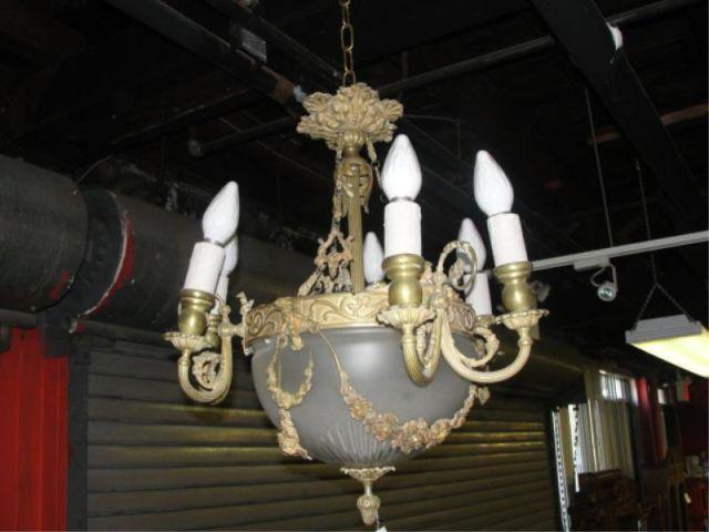 Gilt Metal and Glass Dome Base bda21