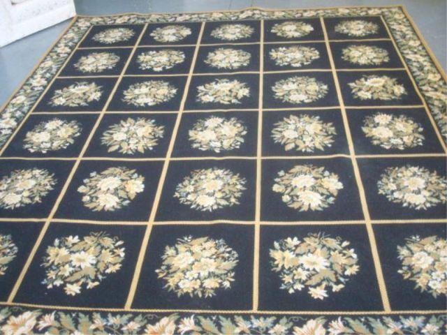 Paneled Needlepoint Style Carpet  bda44