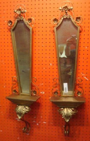 Pair of Mirrored and Gilt Metal bda46