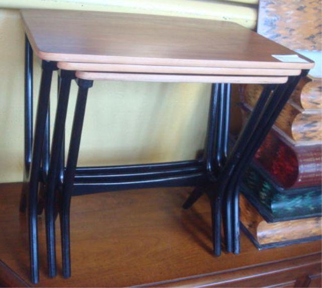 Midcentury Nesting Tables with Lacquer
