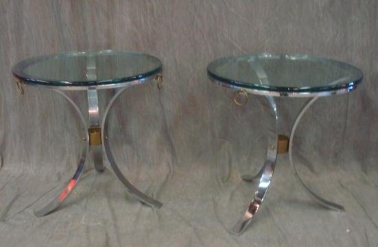 Pair of Midcentury Chrome Brass bda52