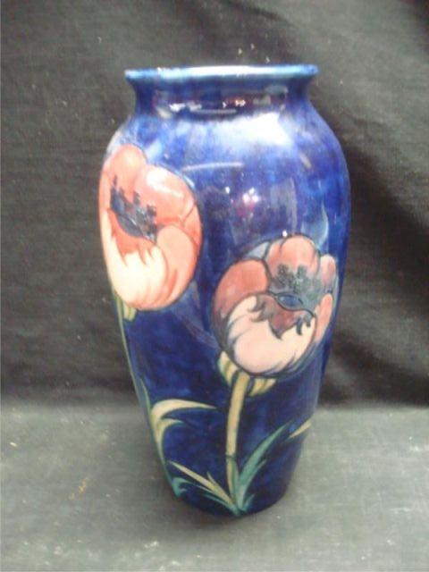 Moorcroft Blue and Floral Decorated bda5b