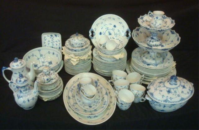 Large Lot of B & G Blue & White Porcelain.