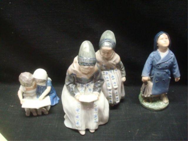 3 Porcelain Figurines. 1 B&G, 2