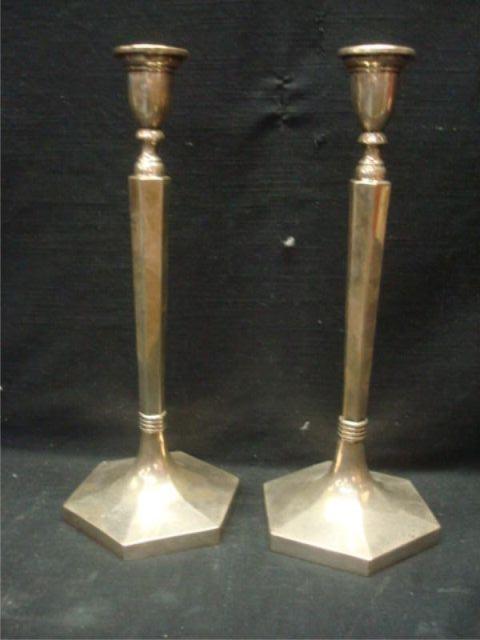 Sterling. Pair of Candlesticks.