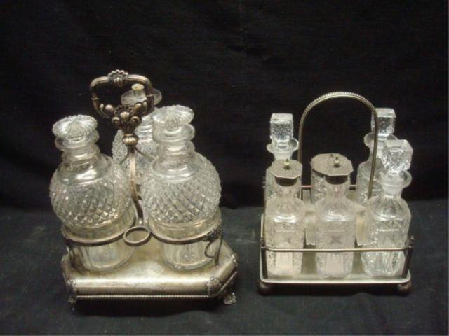 2 Silverplate and Cut Crystal Service bdab1