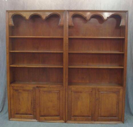 Pair of 2 Door Open Front Bookcases  bdac2