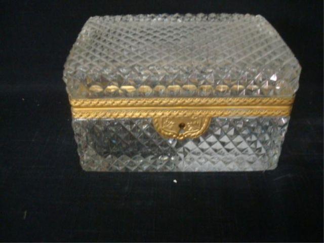 Faceted Crystal Gilt Bronze French bdad8