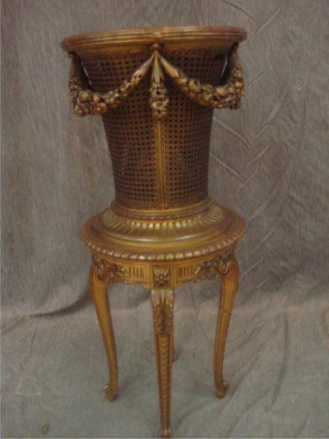 Louis XV Style Giltwood And Caned bdaec