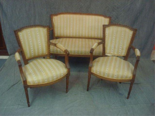 3 Piece Louis XVI Style Fruitwood bdaee