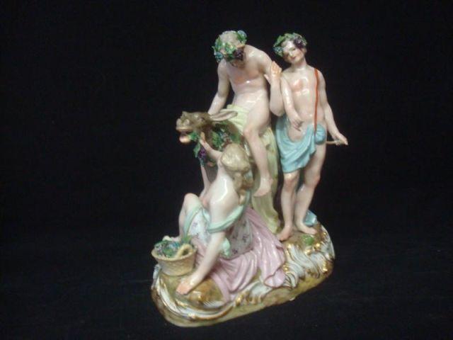 MEISSEN Porcelain Group Silenus