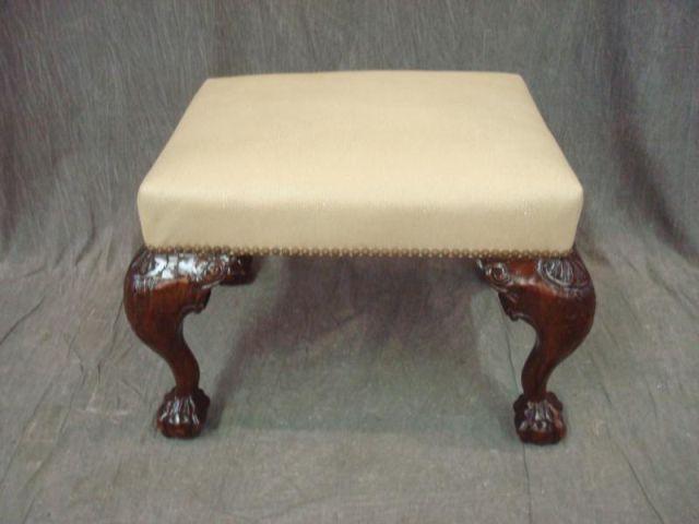 Chippendale Style Claw Foot Stool. Beautiful