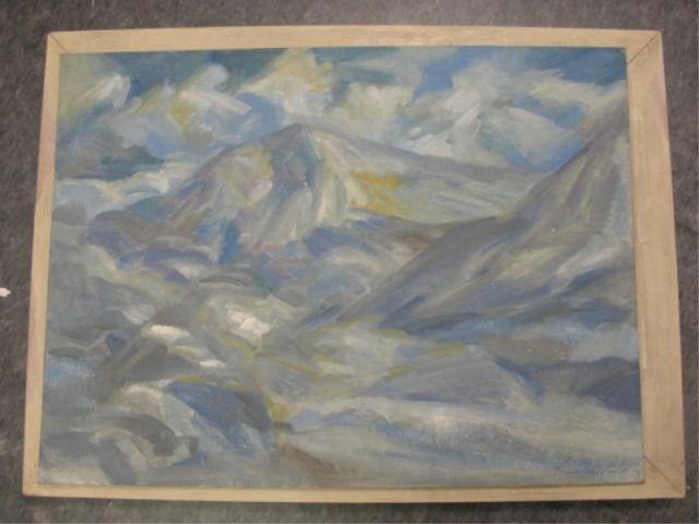 WINTER, Lumen. Oil on Board. Signed