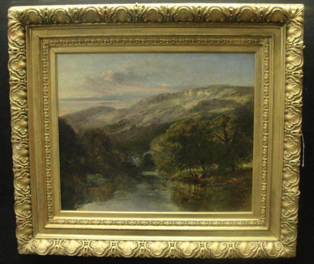 Unsigned Oil on Canvas Landscape  bdd5c