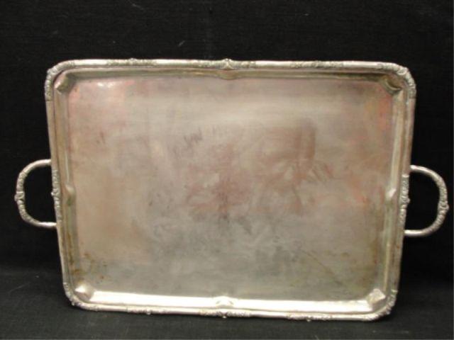 Sterling. Large 2 Handled Tray Signed