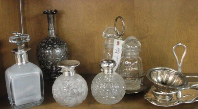 Lot of Sterling Lidded Jars and bdd97