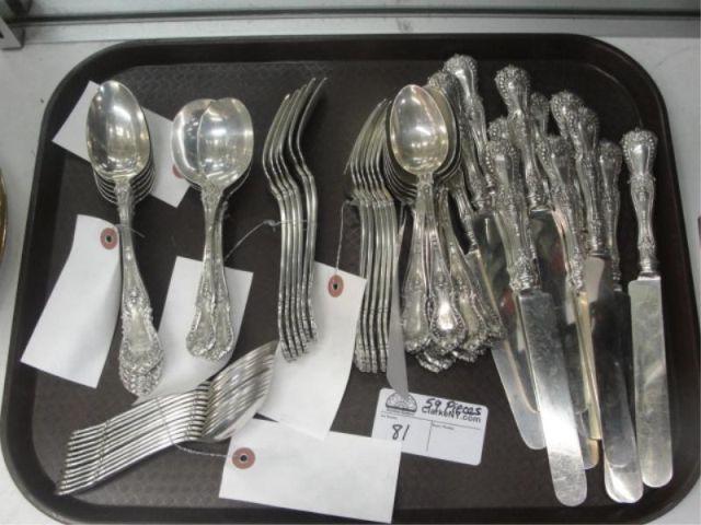Sterling. Lot of 59 Pieces of  Flatware.