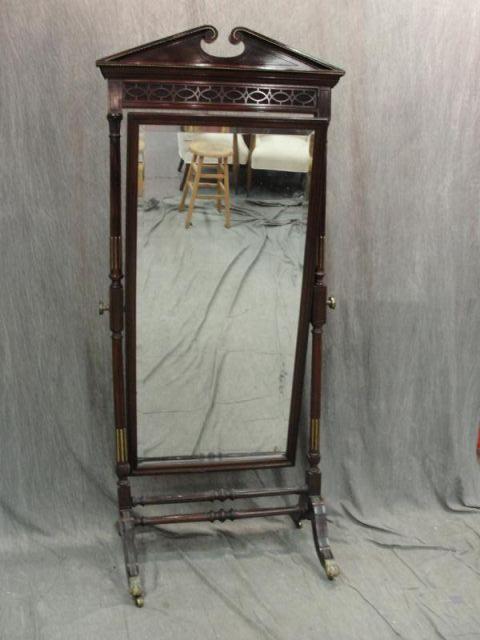 Regency Cheval Mirror. From a Bronxville