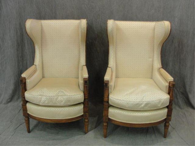 Pair of Empire Style Wing Back